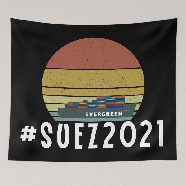 Item preview, Suez Canal 2021 Evergreen Ever Given Stuck Ship Meme designed and sold by SimpleConceptCo.