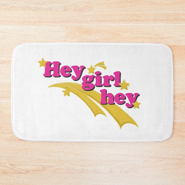 Item preview, Hot Pink Hey Girl Hey designed and sold by The White Bat.