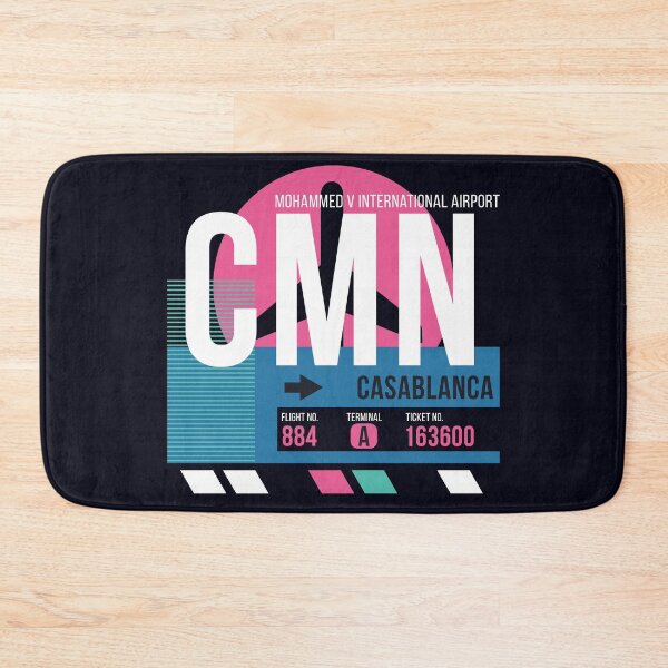 Item preview, Casablanca, Morocco (CMN) Airport Code Baggage Tag designed and sold by SLAG-Creative.