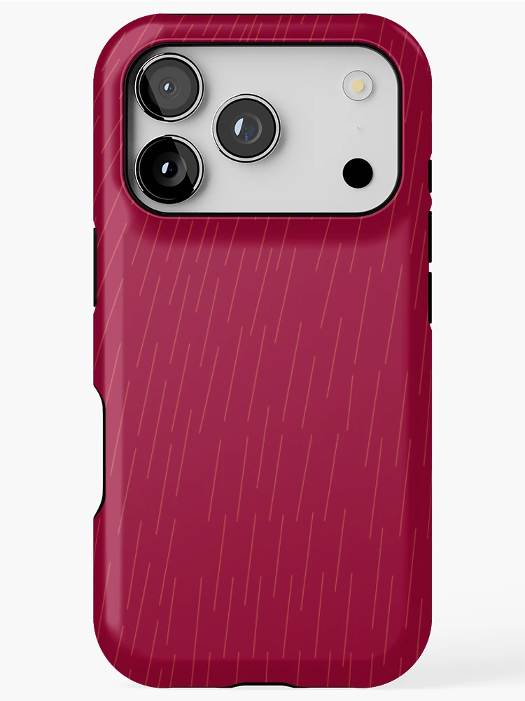 Thumbnail 1 of 4, iPhone Case, Lines Raspberry designed and sold by DesignsByMuriel.
