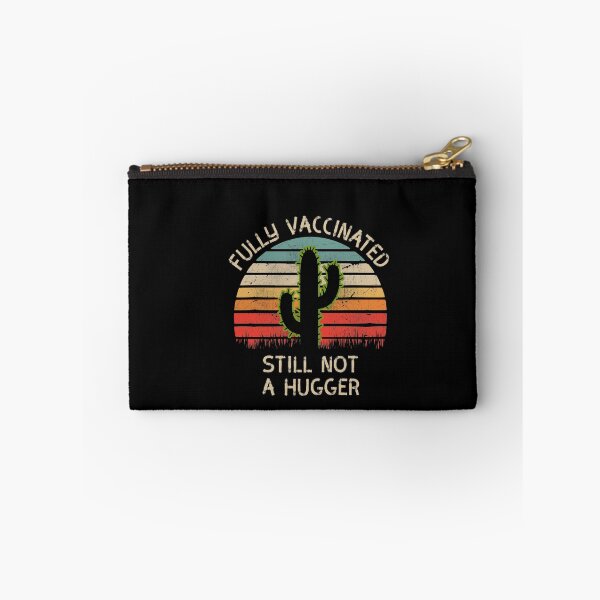Item preview, Fully Vaccinated Still Not a Hugger Funny Cactus designed and sold by Grafik Traffik.