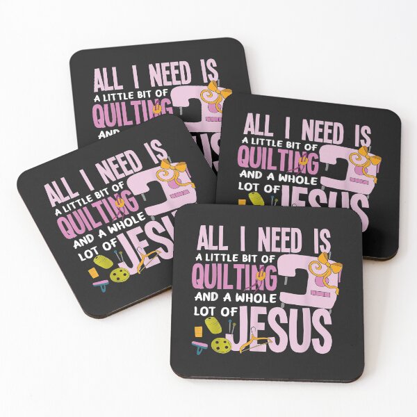 Item preview, All I Need Is Quilting And Jesus - Funny Christian Quilter designed and sold by Borhala23234.