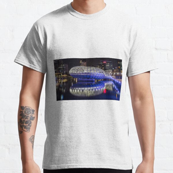 Webb Bridge by night at the Docklands, Melbourne Classic T-Shirt