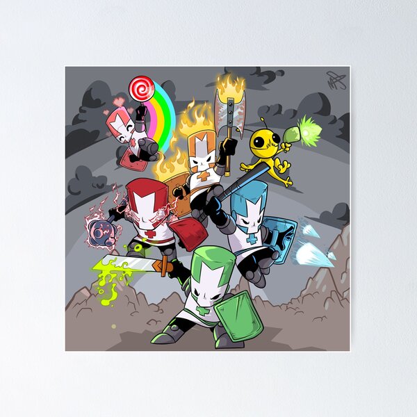 Castle Crashers pixelart - Indie Games - Posters and Art Prints