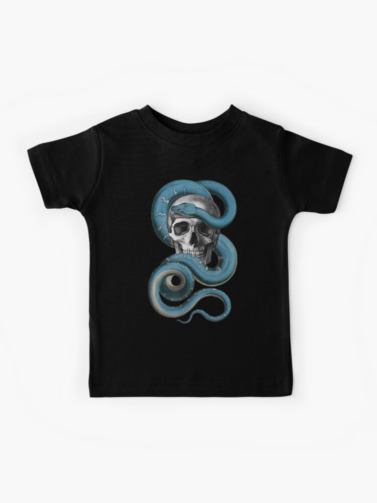 Samborghini Snake 8 Ball Skull Blue T-Shirt