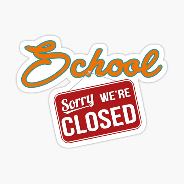 Closed Text Sticker - TenStickers