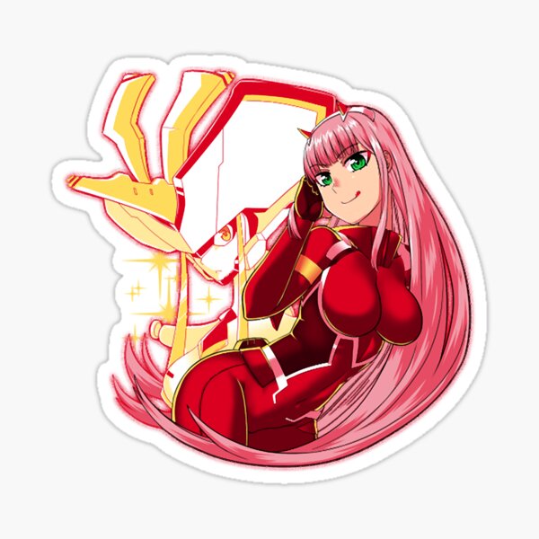 Zero Two Lollipop2 Darling in the Franxx Weatherproof Anime Sticker 6 Car  Decal