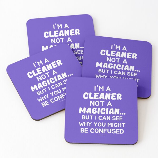 Item preview, Not a Magician I'm a Cleaner Housekeeper Cleaning Lady Fun designed and sold by SavvyCleaner.