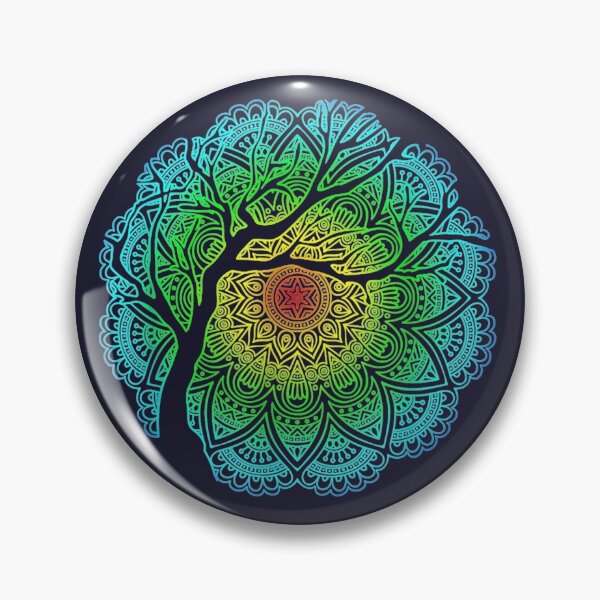 Item preview, Bohemian mandala tree shadow mandala scrubs  designed and sold by linhkaphung.