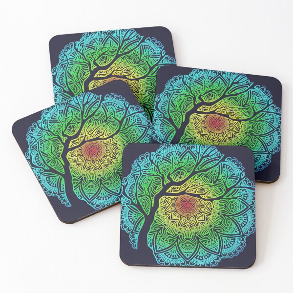 Item preview, Uniformes médicos bohemios mandala tree shadow mandala designed and sold by linhkaphung.