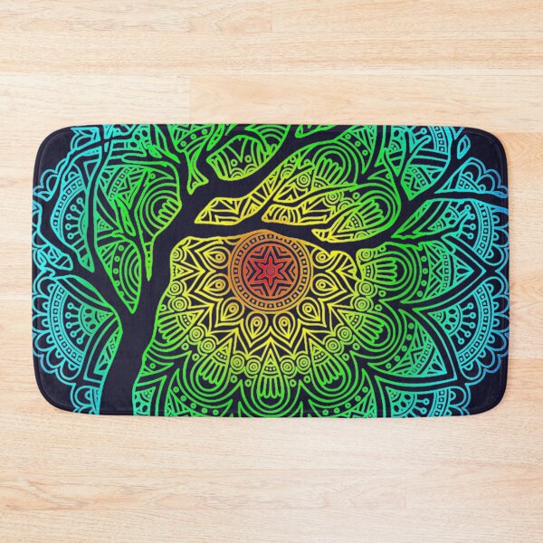 Item preview, Bohemian mandala tree shadow mandala scrubs  designed and sold by linhkaphung.