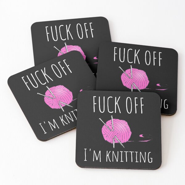 Item preview, Fuck Off I'm Knitting Funny Knitting Gift designed and sold by Borhala23234.