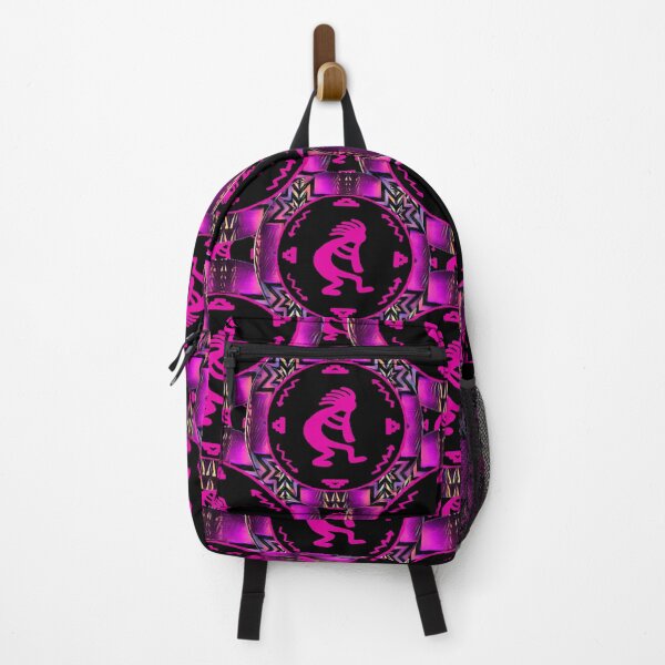 Item preview, Native American Round Hot Pink / Black  Kokopelli Design  designed and sold by JMWCD.