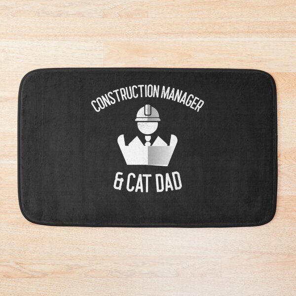 Item preview, Construction Manager & Cat Dad Construction Gift designed and sold by EricJP.