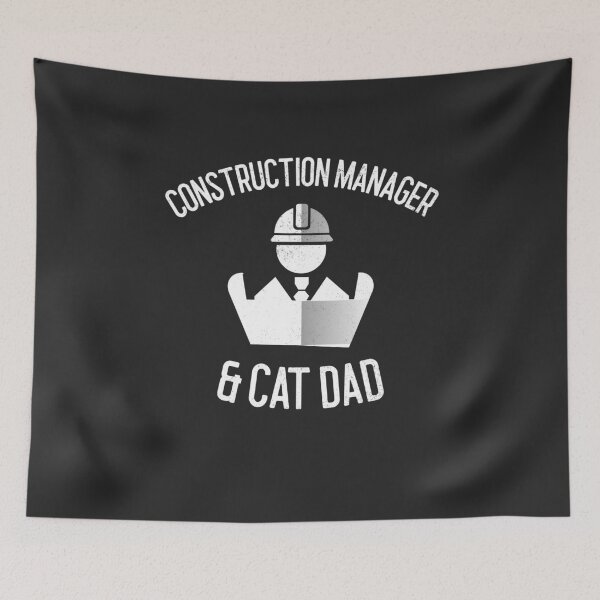 Item preview, Construction Manager & Cat Dad Construction Gift designed and sold by EricJP.