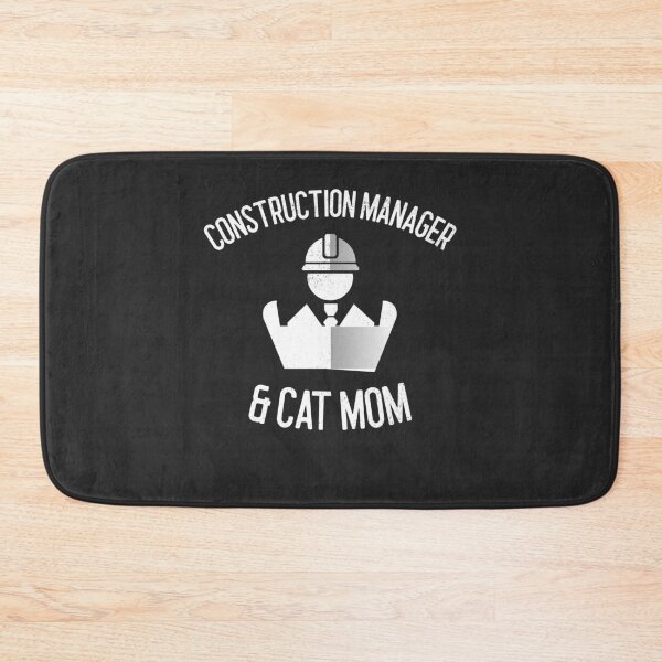 Item preview, Construction Manager & Cat Mom Construction Gift designed and sold by EricJP.