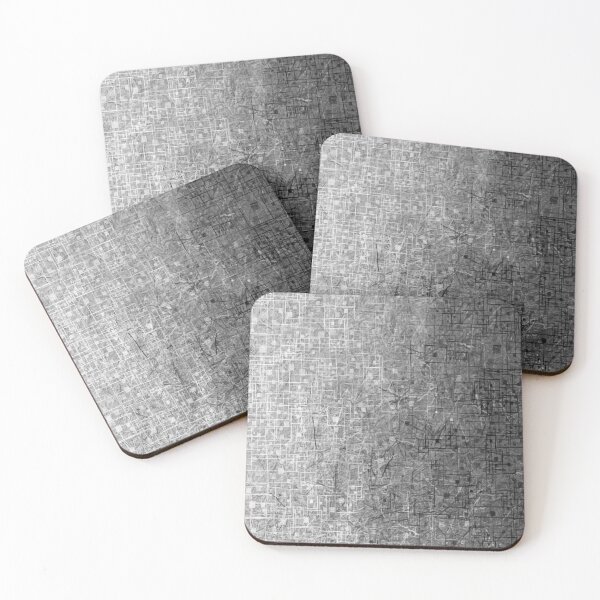 Item preview, geometric square pattern abstract background in black and white designed and sold by Mrvell.