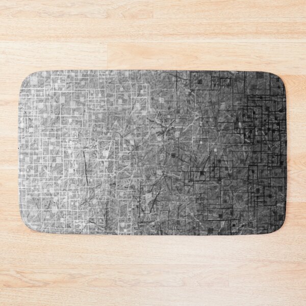 Item preview, geometric square pattern abstract background in black and white designed and sold by Mrvell.
