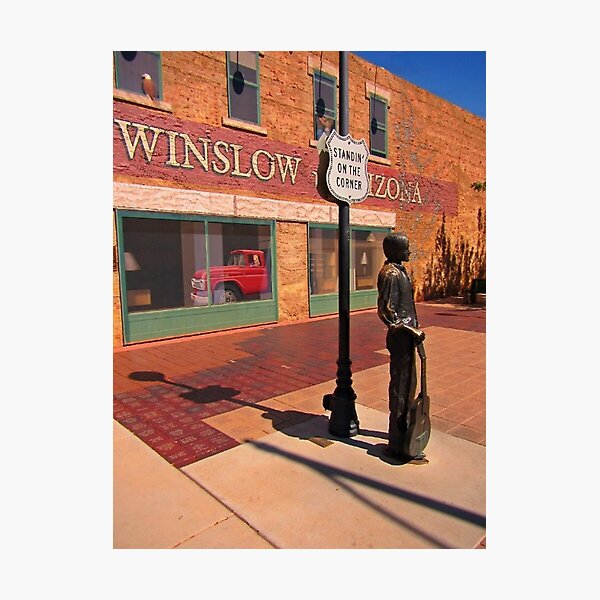 on the corner Photographic Print