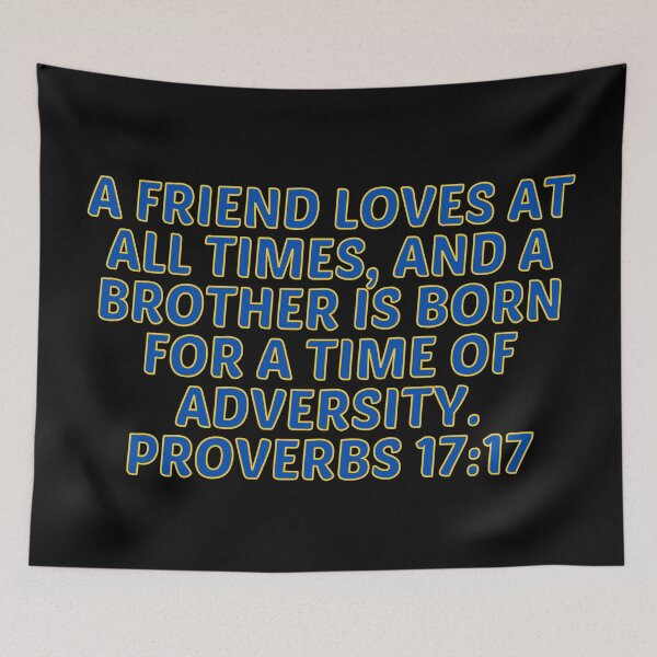 Item preview, Bible Verse Proverbs 17:17 designed and sold by Prayingwarrior.