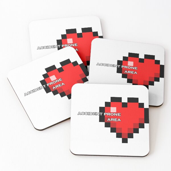 Item preview, Accident Prone Area - Heart designed and sold by LegendaryVortex.