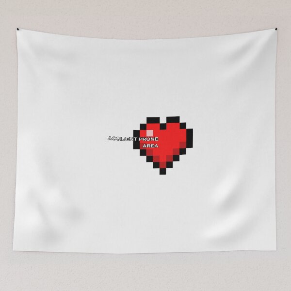 Item preview, Accident Prone Area - Heart designed and sold by LegendaryVortex.