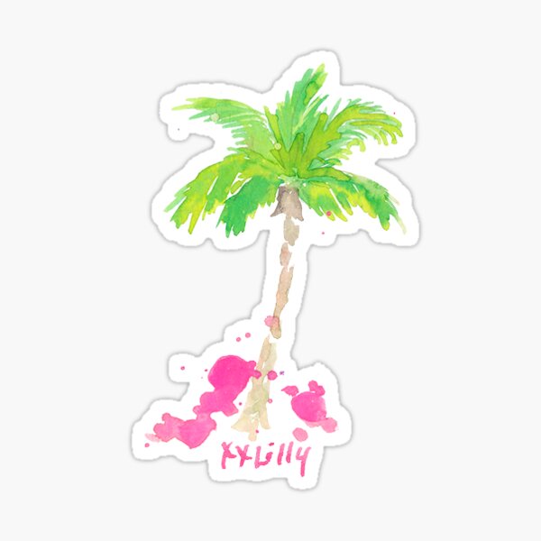 Palm Tree Glossy Sticker
