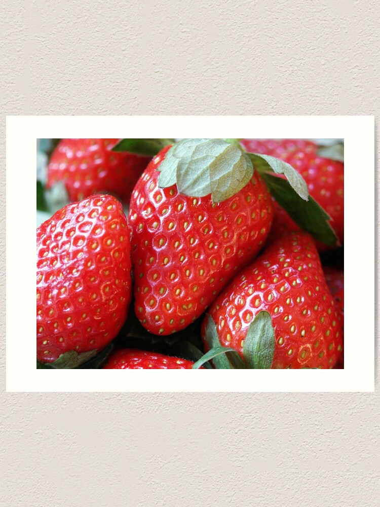 Alternate view of Strawberries Art Print