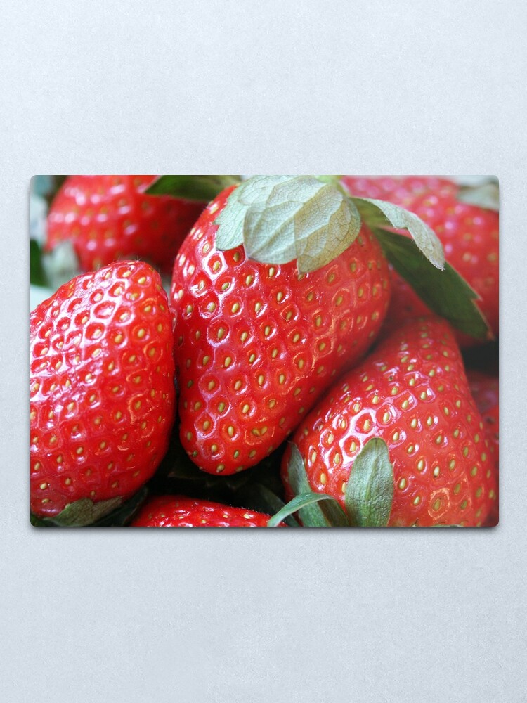 Alternate view of Strawberries Metal Print