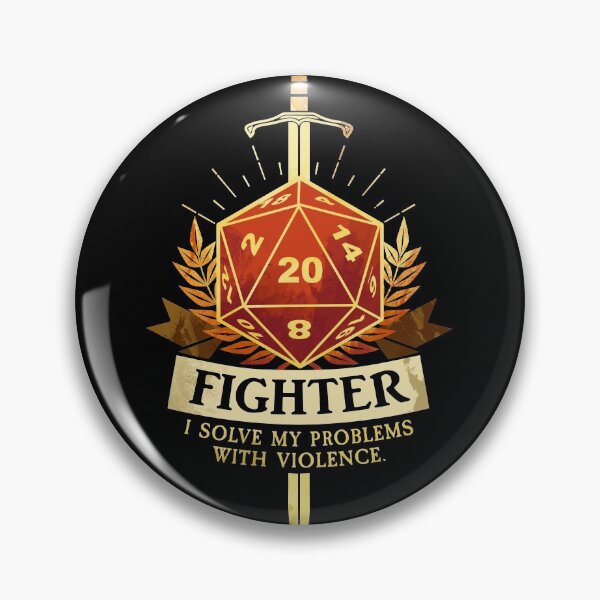 Item preview, Fighter designed and sold by D20Tees.