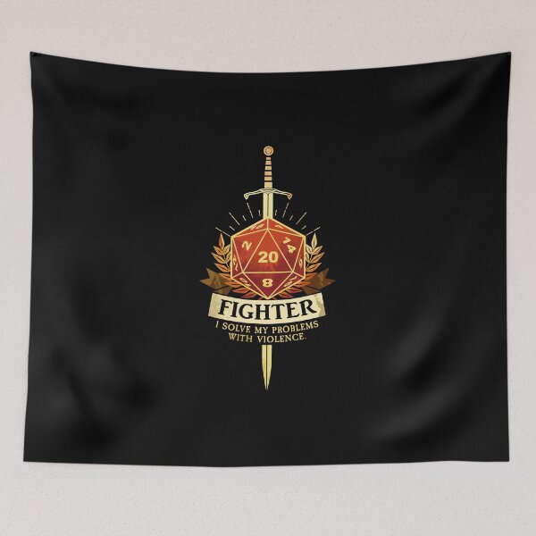 Item preview, Fighter designed and sold by D20Tees.