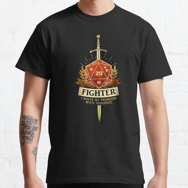 Aperçu de l'œuvre Combattant créée et vendue par D20Tees.