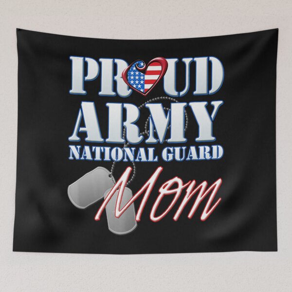 Aperçu de l'œuvre Fier Arimy National Guaird Mom USA Coeur Fête des Mères créée et vendue par Electraall686.