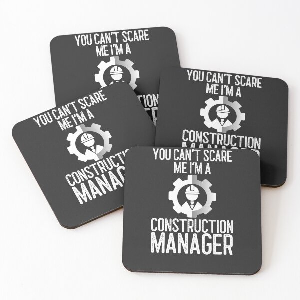 Item preview, You Can't Scare Me I'm A Construction Manager Construction Gift designed and sold by EricJP.