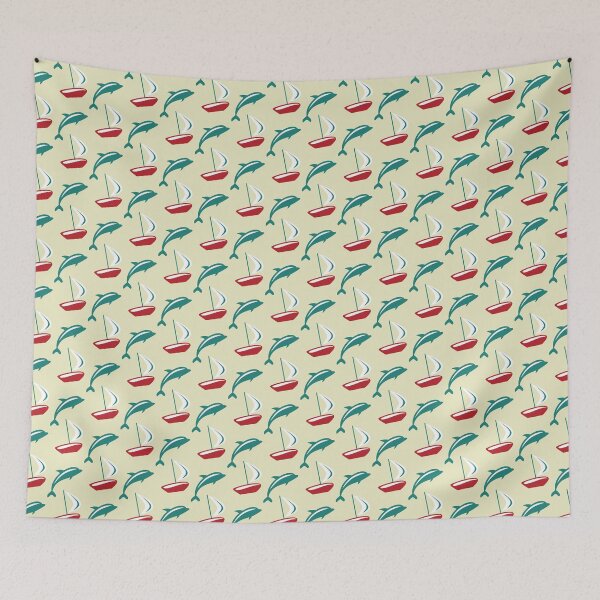 Item preview, Boat and dolphin designed and sold by eugenkoppi6c.