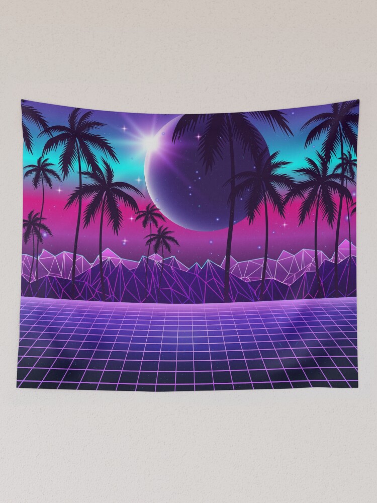 Twilight Retrowave Tapestry