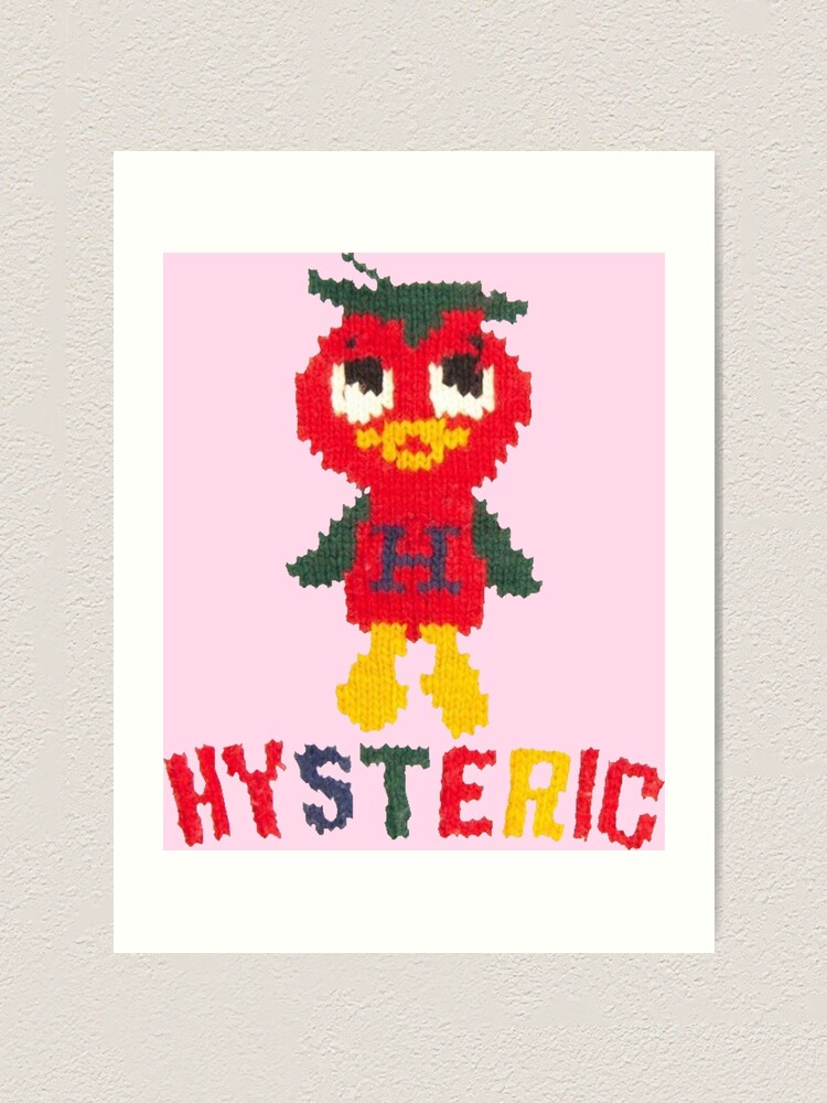 hysteric glamour tomato bird sweater | Art Print