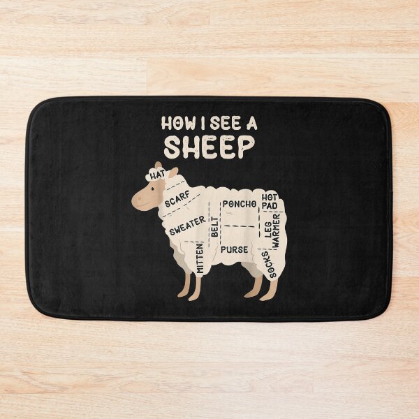 Item preview, How I See A Sheep Funny Sheep Lover Yarn Wool Knitting Gift designed and sold by Borhala23234.