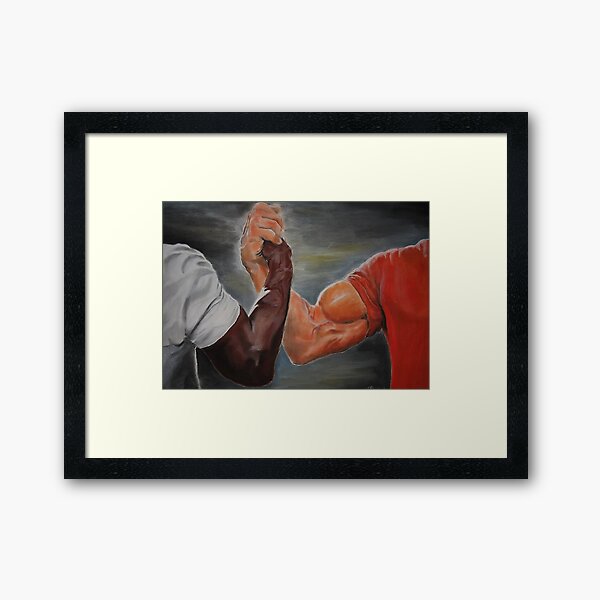 Epic Handshake Meme Framed Art Print