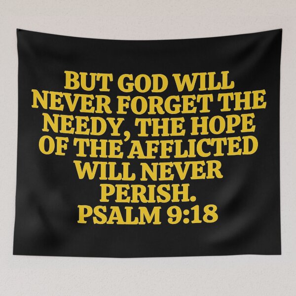Item preview, Bible Verse Psalm 9:18 designed and sold by Prayingwarrior.