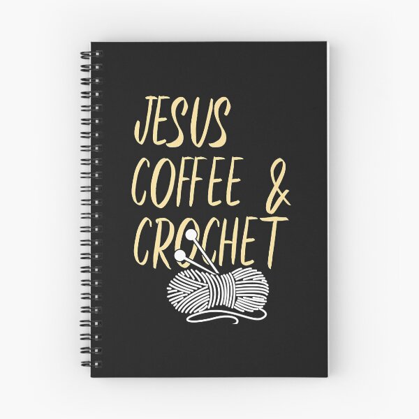 Item preview, I Love Jesus Coffee Crochet T-shirt Mom Knitting Knit Yarn designed and sold by Borhala23234.