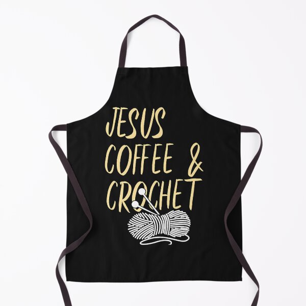 Item preview, I Love Jesus Coffee Crochet T-shirt Mom Knitting Knit Yarn designed and sold by Borhala23234.