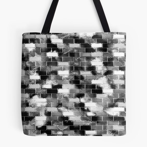 Item preview, BRICK WALL SMUDGED (Black, White & Grays)-(9000 x 9000 px) designed and sold by coloraddicted.