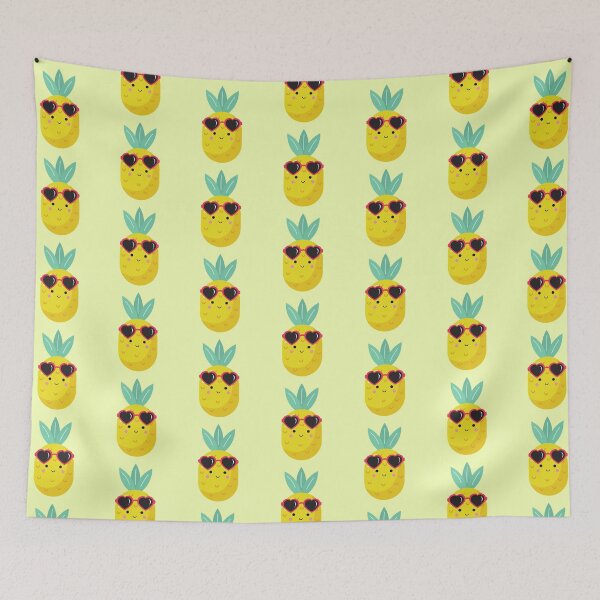 Item preview, Kawaii Pineapple with Sunglasses designed and sold by AllCDESIGNS.
