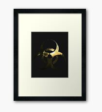 BioHazard Double Exposure With Sunlight Through Window Framed Print