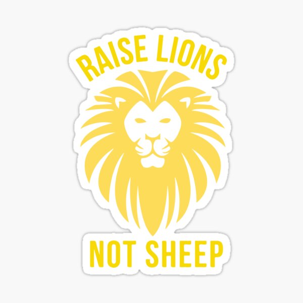 Lions Not Sheep Stickers Redbubble