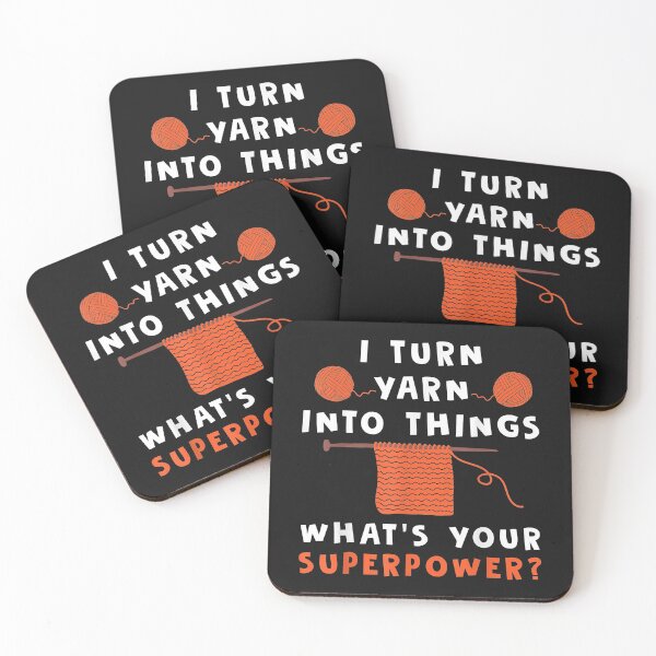 Item preview, I Turn Yarn Into Things Superpower Knitting For Women Funny designed and sold by Borhala23234.