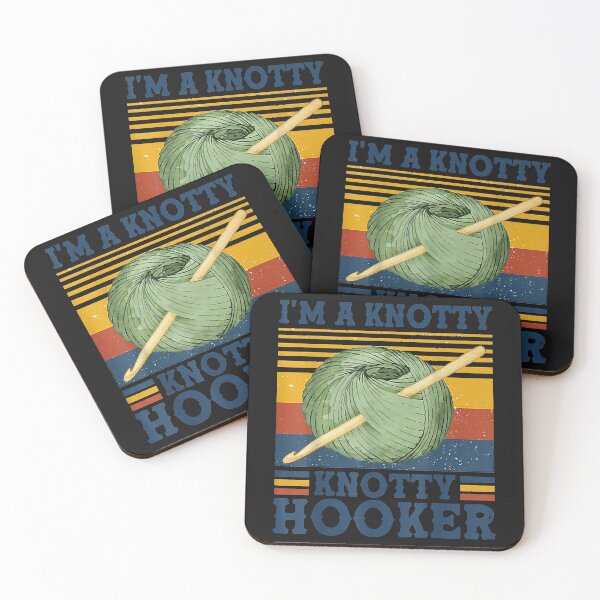 Item preview, I'm A Knotty Knotty Hooker Crochet and Knitting Vintage designed and sold by Borhala23234.
