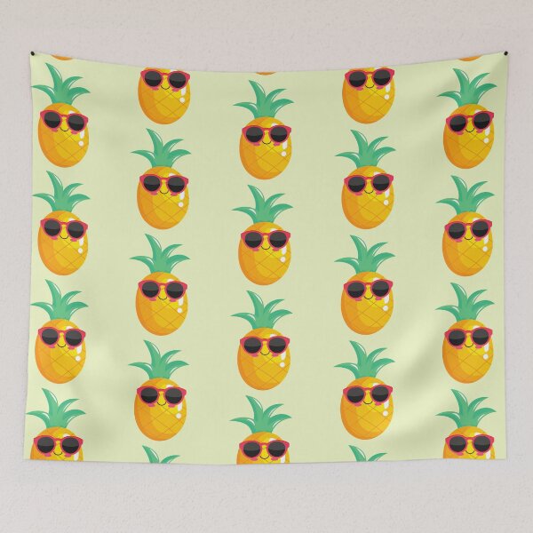 Item preview, Kawaii Pineapple with Red Sunglasses designed and sold by AllCDESIGNS.