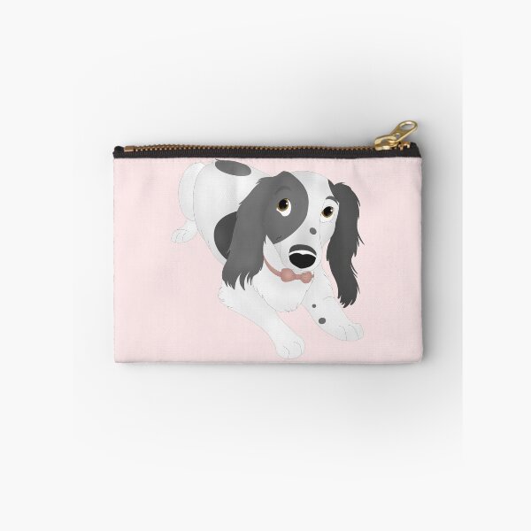 Item preview, Cartoony Long Haired Dachshund Illustration designed and sold by pawtraitdreams.